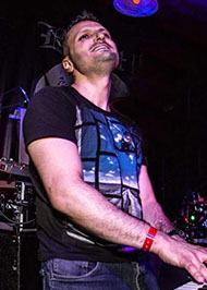 Chris Dabbo (keyboards, vocals) of The Far Cry, progressive rock from a band from Connecticut, USA.
